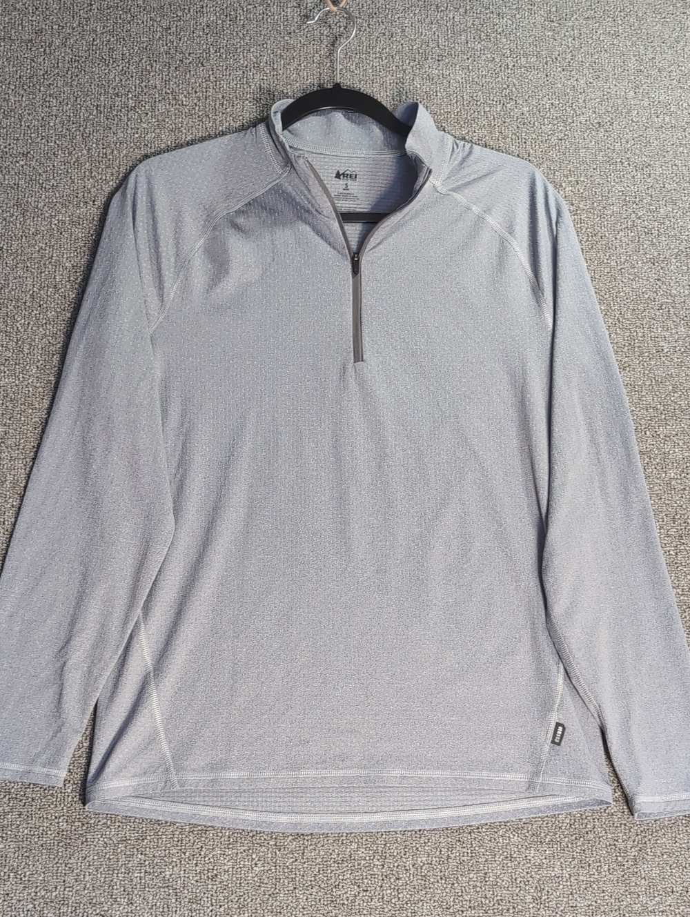 REI Co-op Lightweight Half-Zip Base Layer Performance Hiking Gorpcore Size Small
